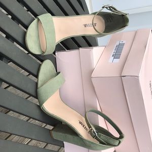 Sage green heels